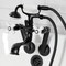 Kingston Brass Tub Wall Mount Clawfoot Tub Faucet with Hand Shower, Matte Black KS229PXMB - alternate 3
